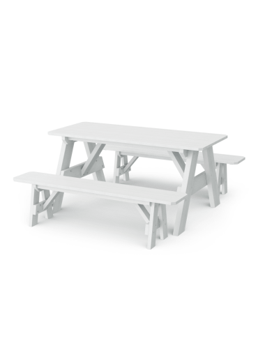 Heritage Picnic Table with Detached Benches