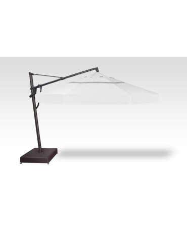 13' AKZP CANTILEVER UMBRELLA BLACK FRAME W/ #5404 NATURAL CANOPY