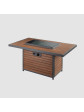 Kenwood Rectangular Chat Height Gas Firepit Table