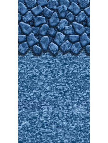 15' x 24' x 48" Oval P25  Beaded Boulder/Swirl Liner